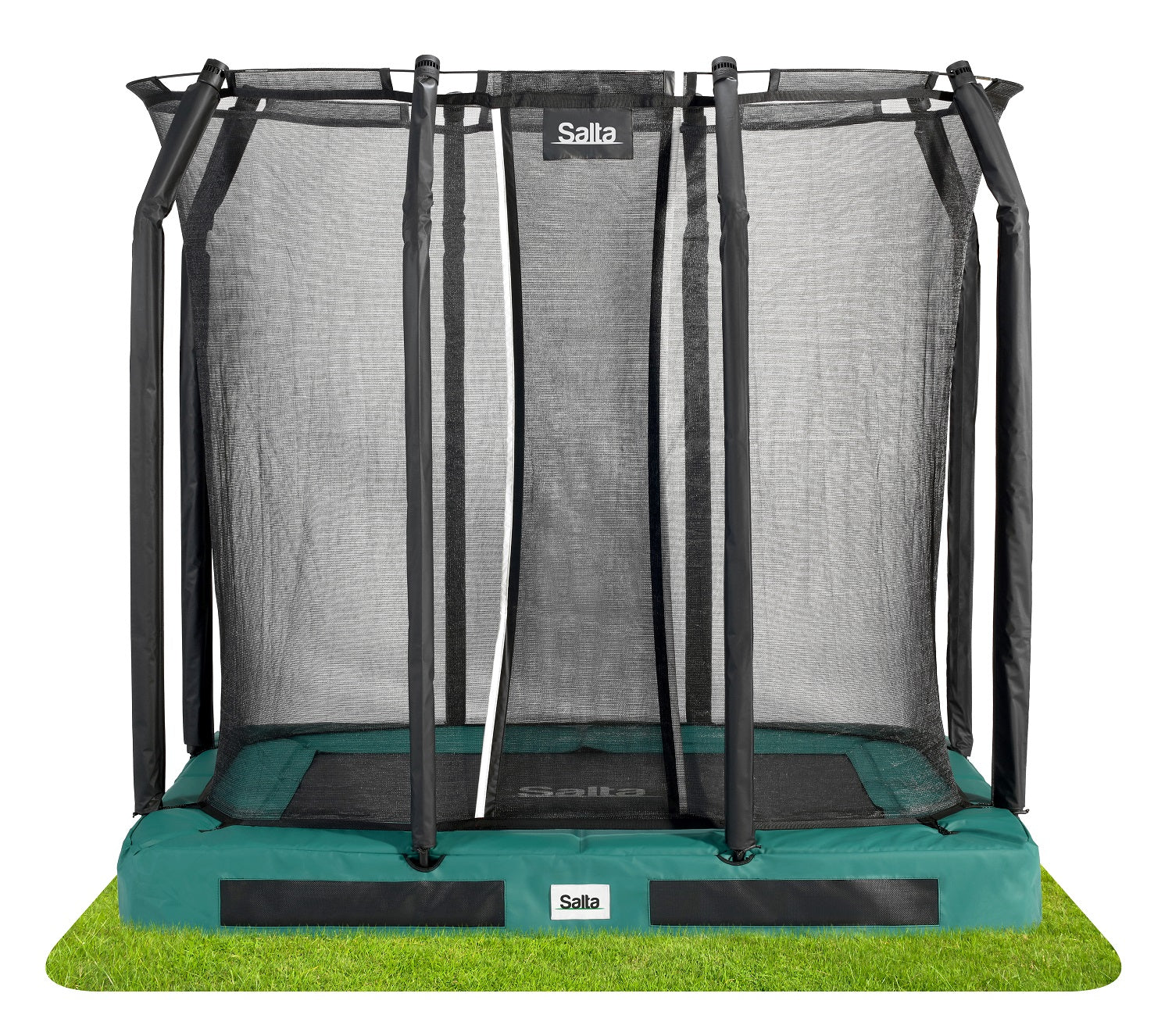 Salta Premium Ground Trampoline met Veiligheidsnet - 214 x 153 cm - Groen
