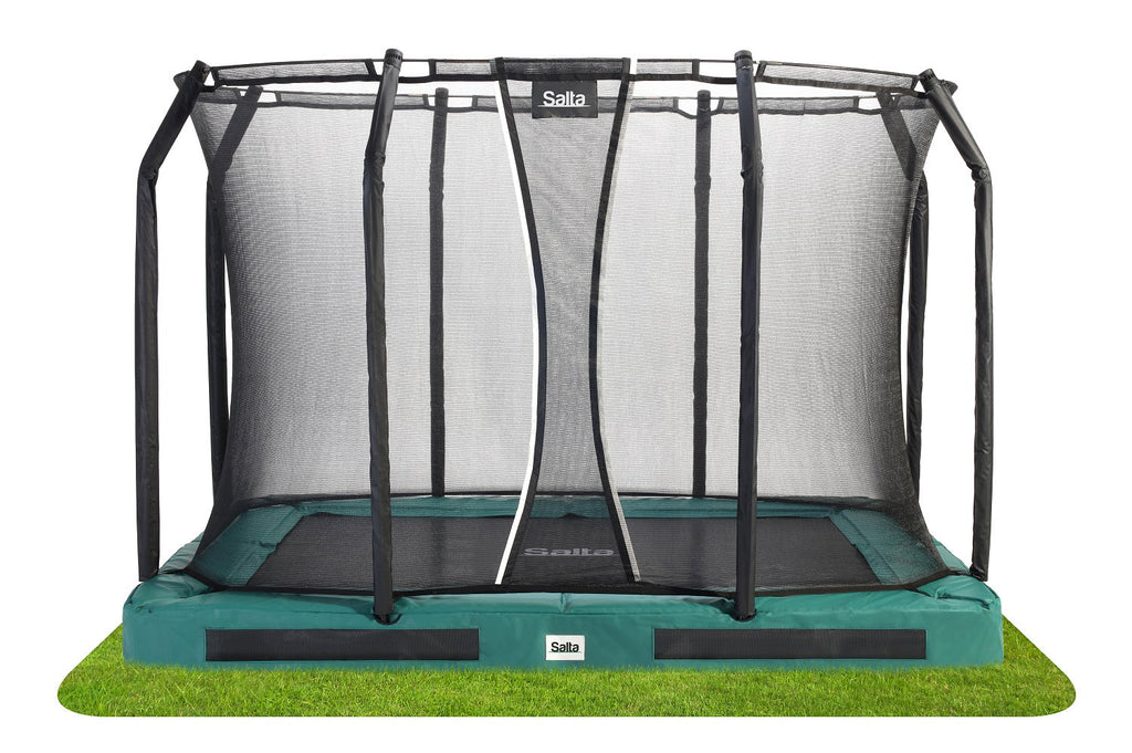 Salta Premium Ground Trampoline met Veiligheidsnet - 305 x 214 cm - Groen