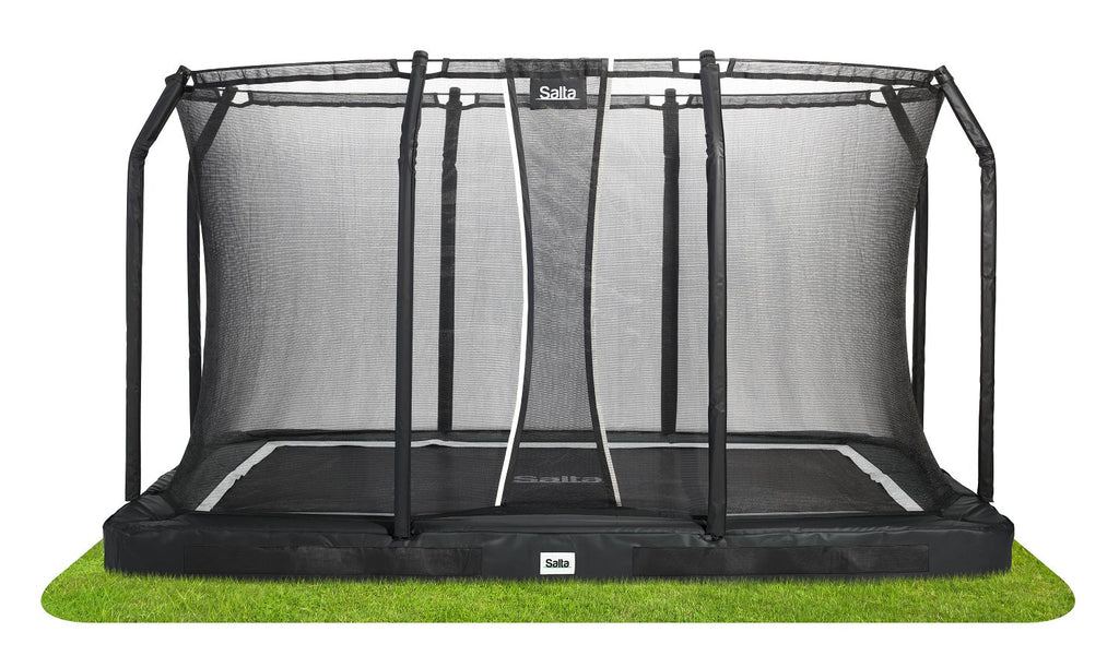 Salta Premium Ground Trampoline met Veiligheidsnet - 366 x 244 cm - Zwart