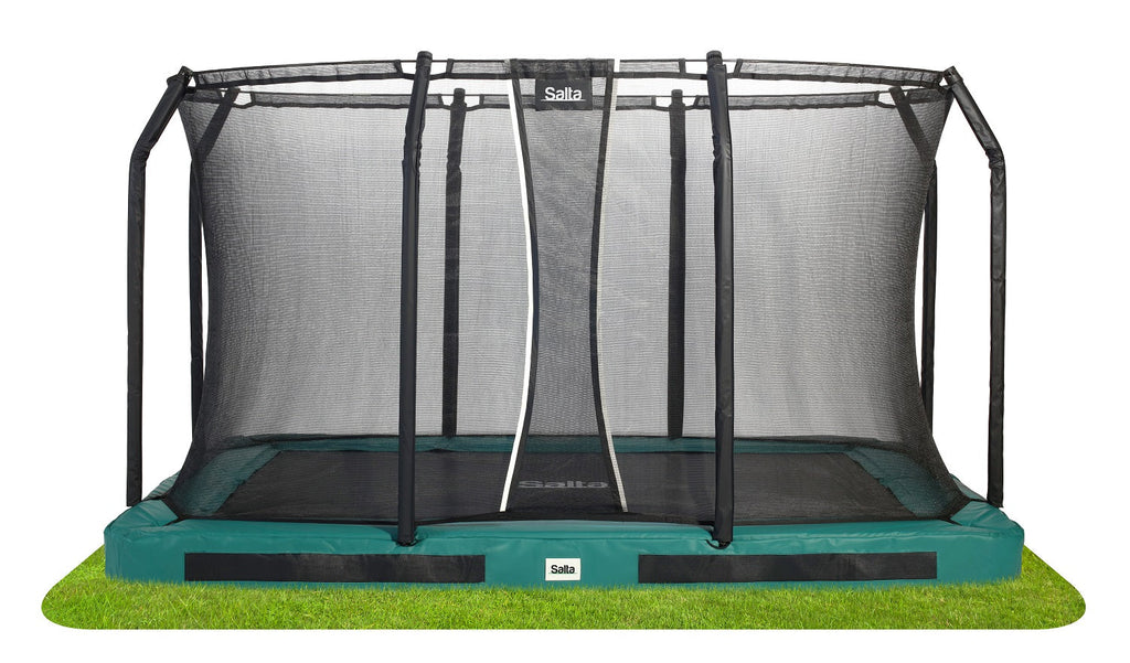 Salta Premium Ground Trampoline met Veiligheidsnet - 366 x 244 cm - Groen