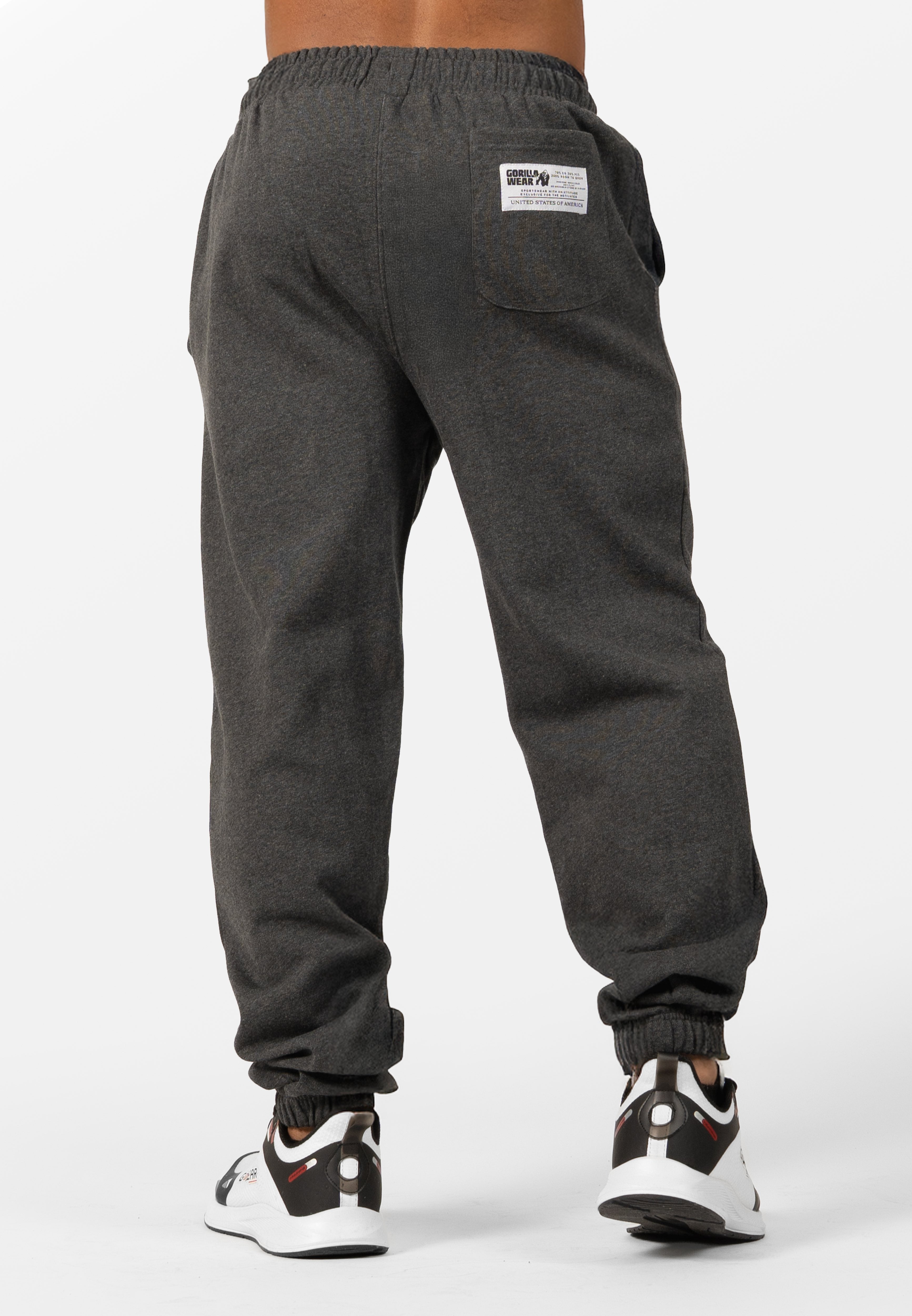 Gorilla Wear Classic Oversized Sweatpants - Donkergrijs Gemeleerd