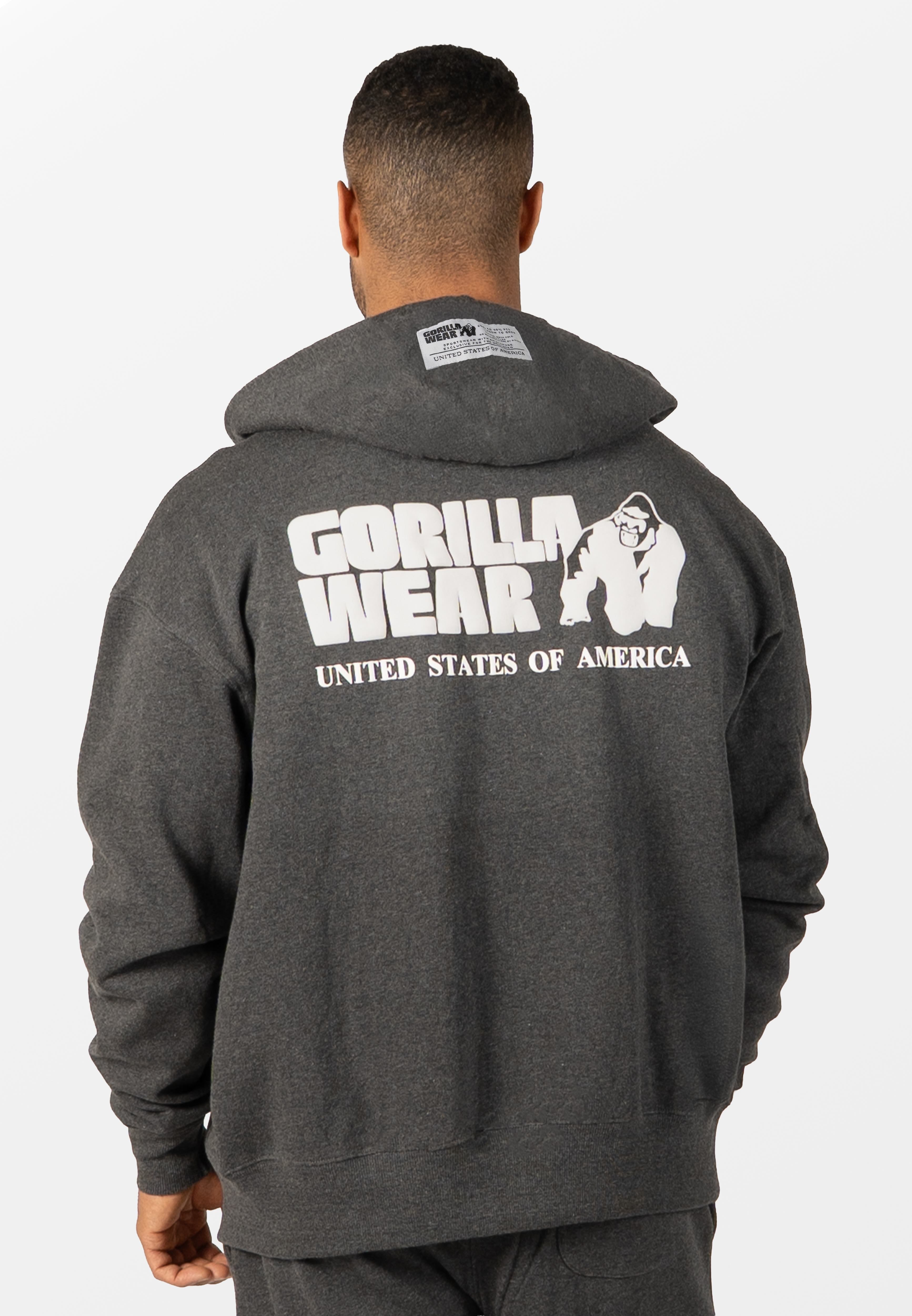 Gorilla Wear Classic Oversized Vest - Donkergrijs Gemeleerd