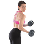 Gymstick Vinyl Dumbbell Set - 2 x 5 kg - Zwart