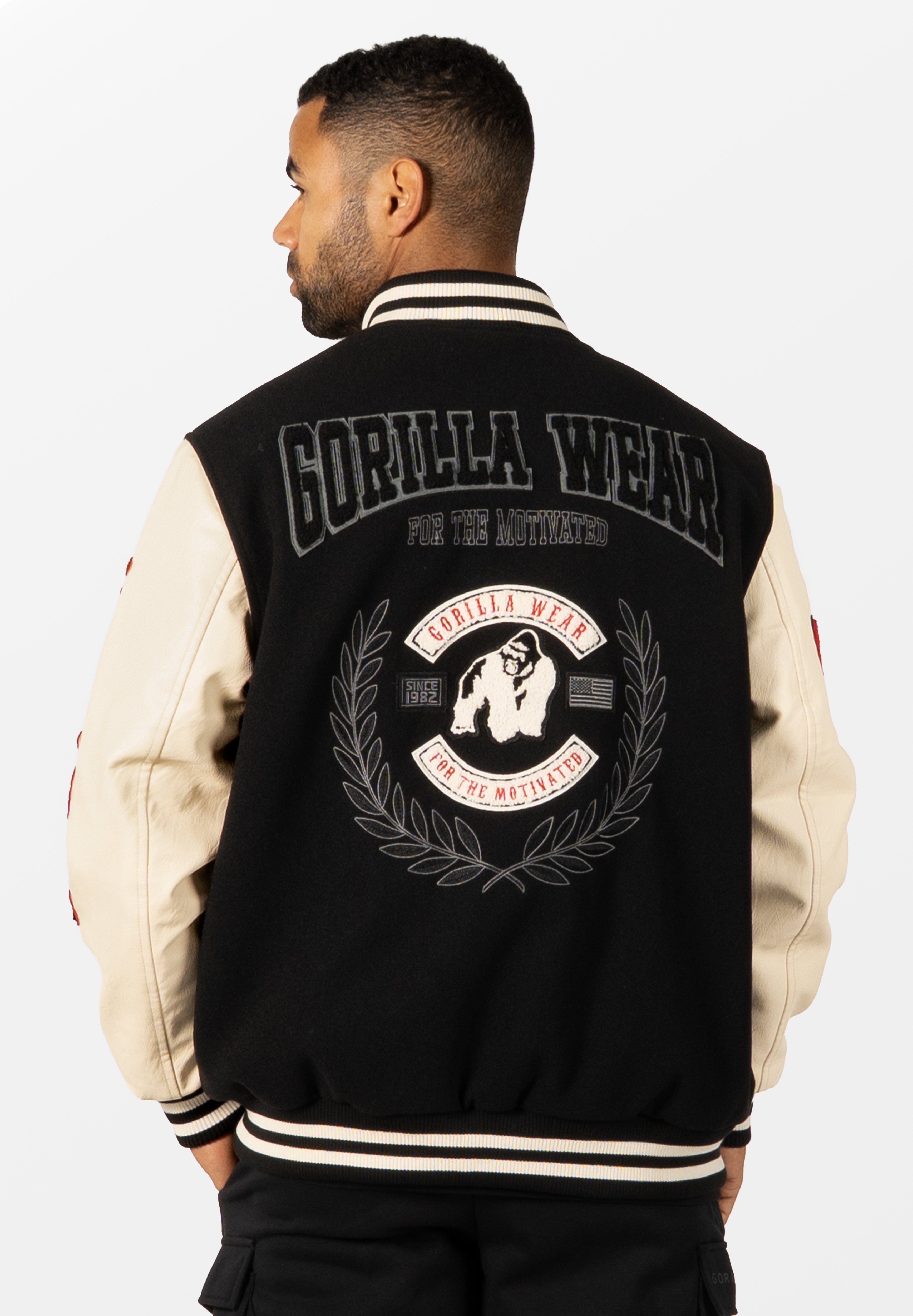 Gorilla Wear Saint Louis Varsity Jacket - Zwart