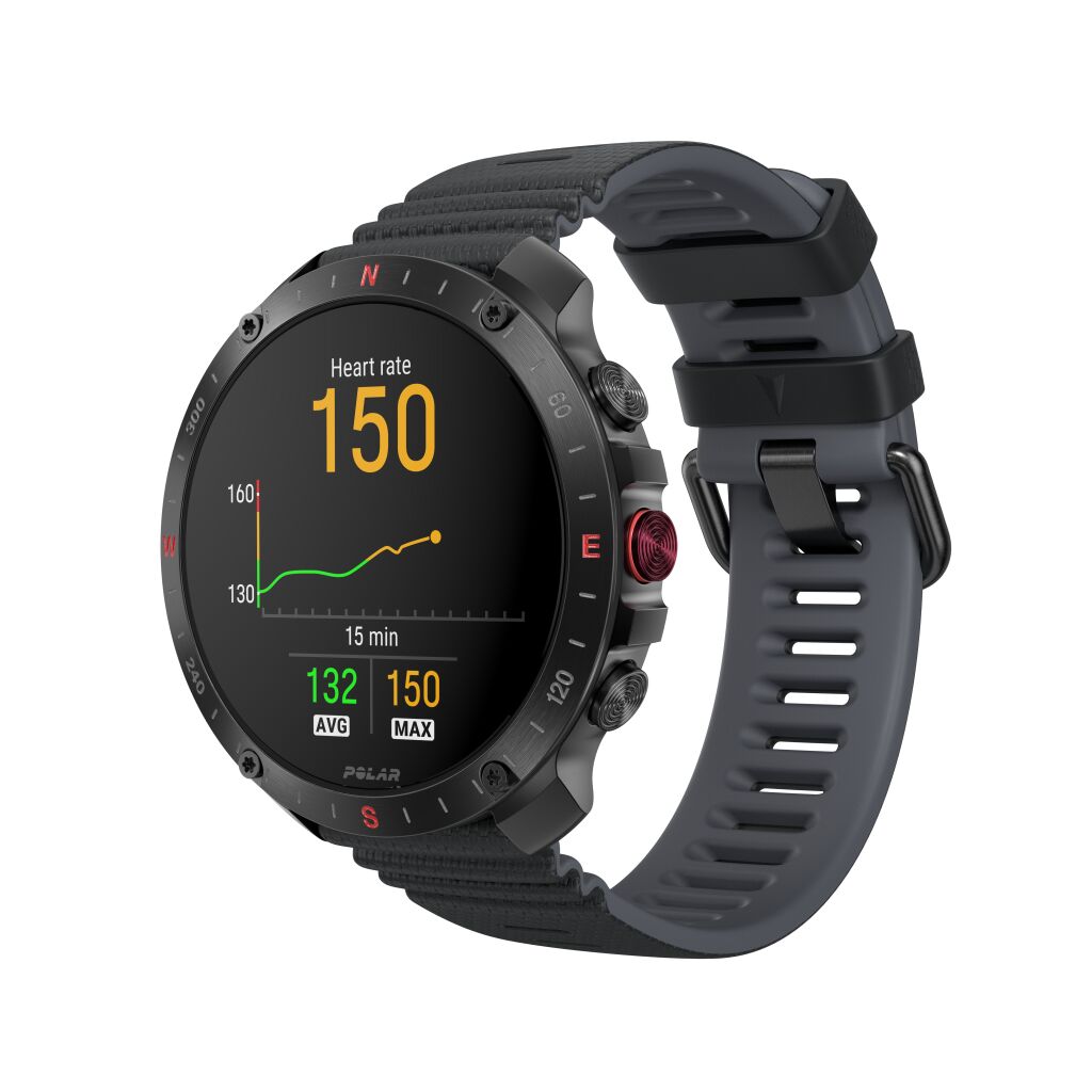 Polar Grit X2 Pro Premium Outdoor Smart Watch met Hartslagsensor - Zwart - S/L