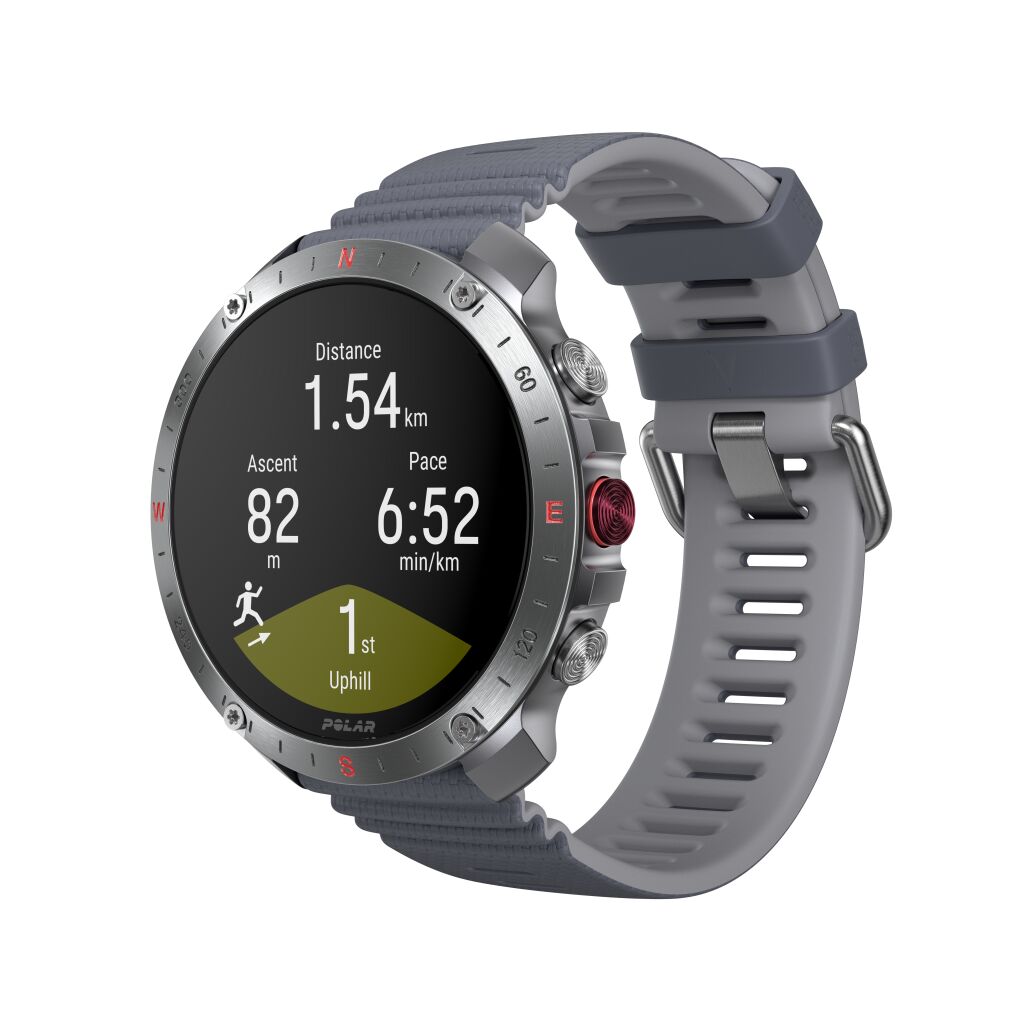 Polar Grit X2 Pro Premium Outdoor Smart Watch - Stone Grey - S/L