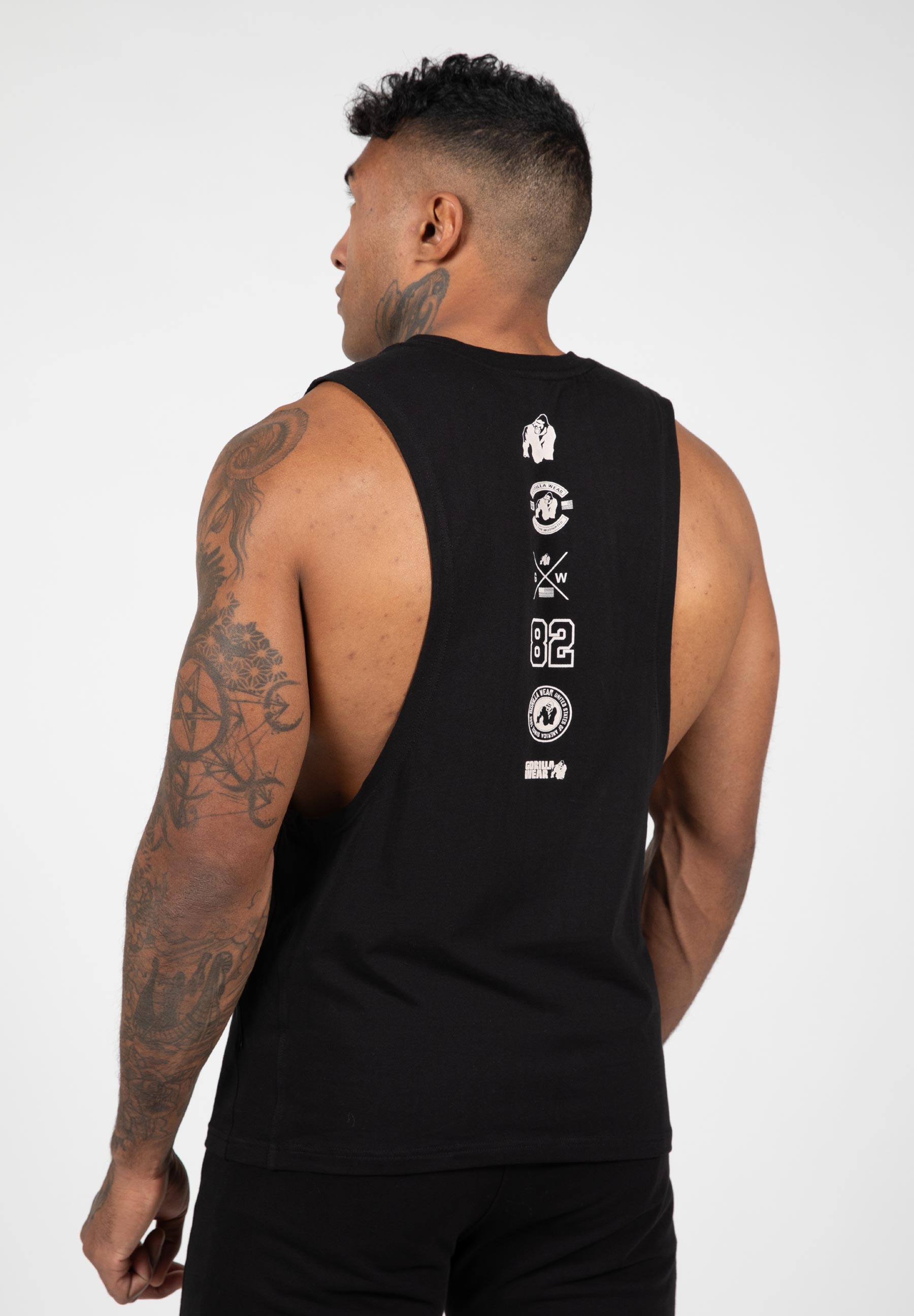 Gorilla Wear Lopez Drop Armhole Tank Top - Zwart