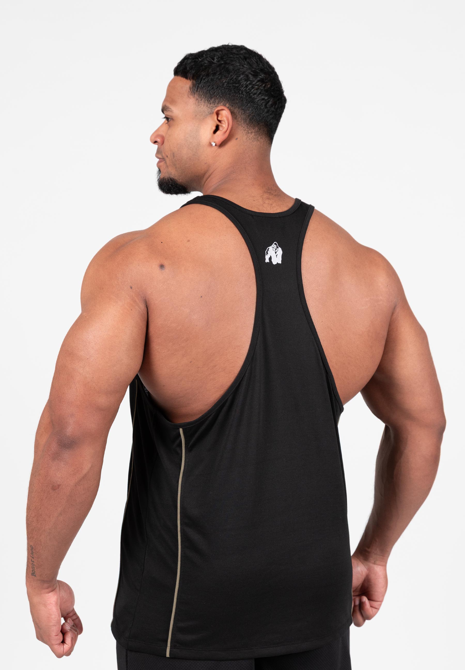 Gorilla Wear Casper Stringer - Zwart/Groen
