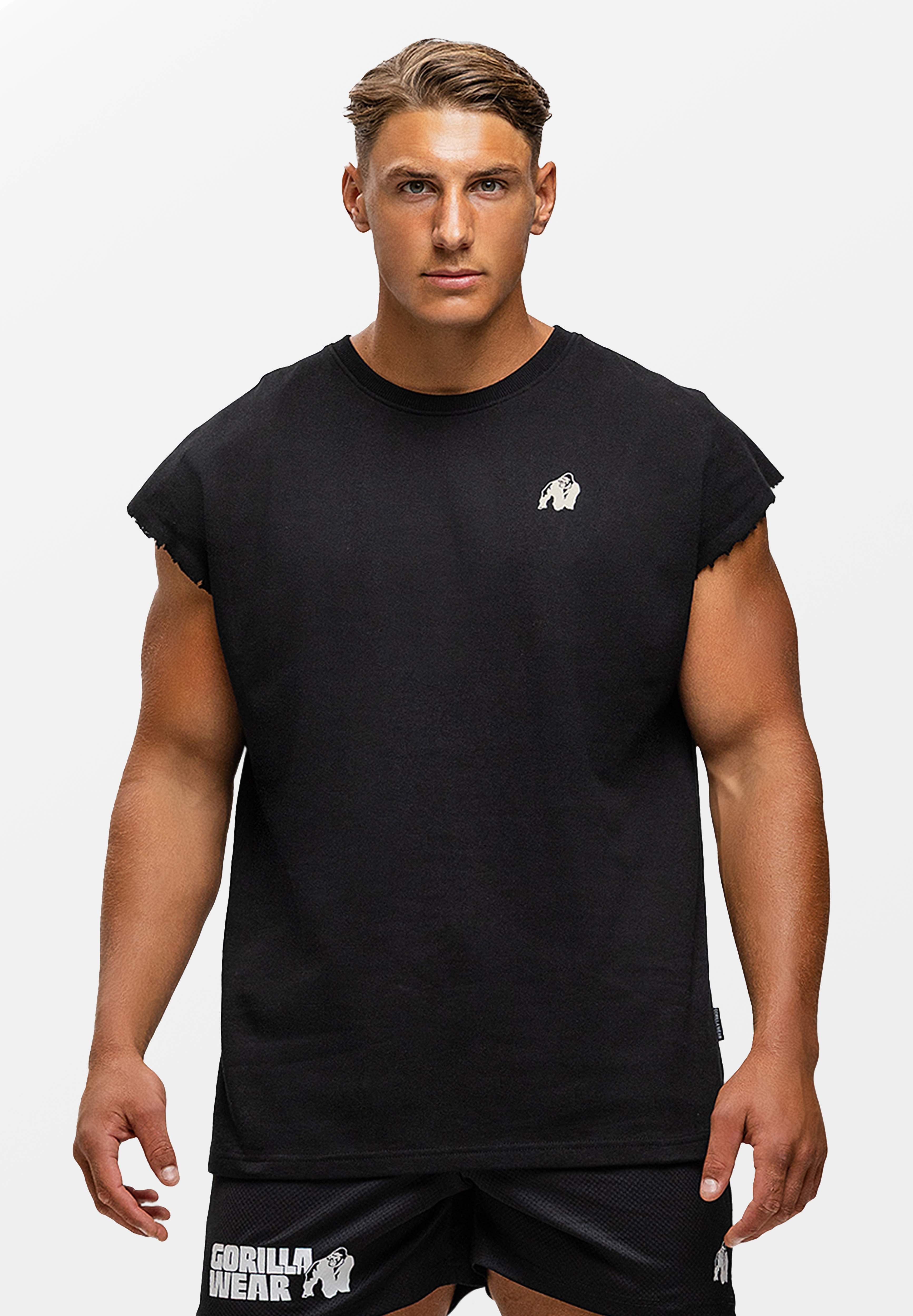 Gorilla Wear Bouse Cut Off Tanktop - Zwart
