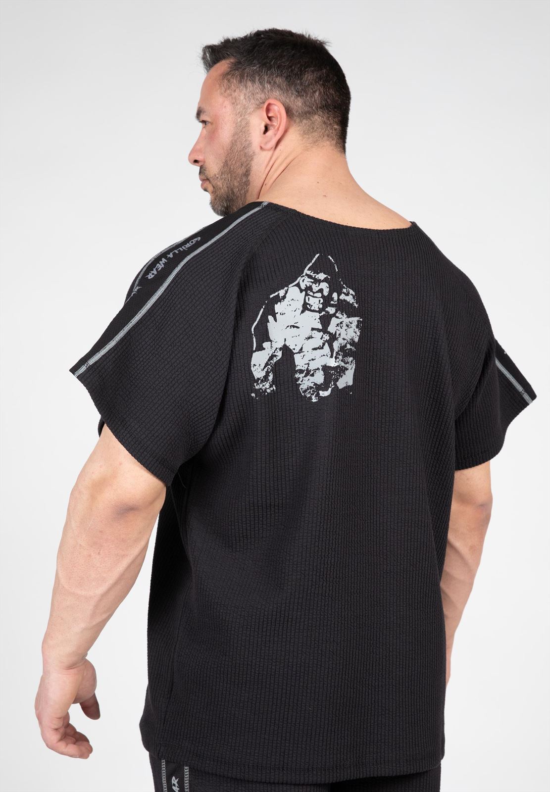 Gorilla Wear Buffalo Old School Workout T-Shirt - Zwart/Grijs