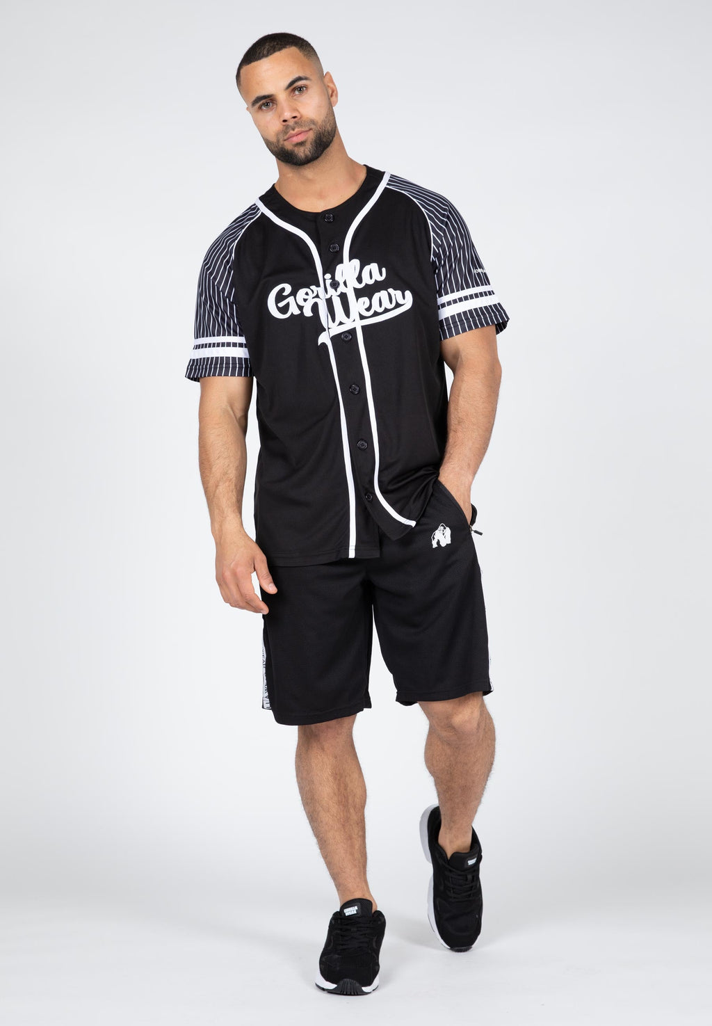 Gorilla Wear 82 Baseball Jersey - Zwart