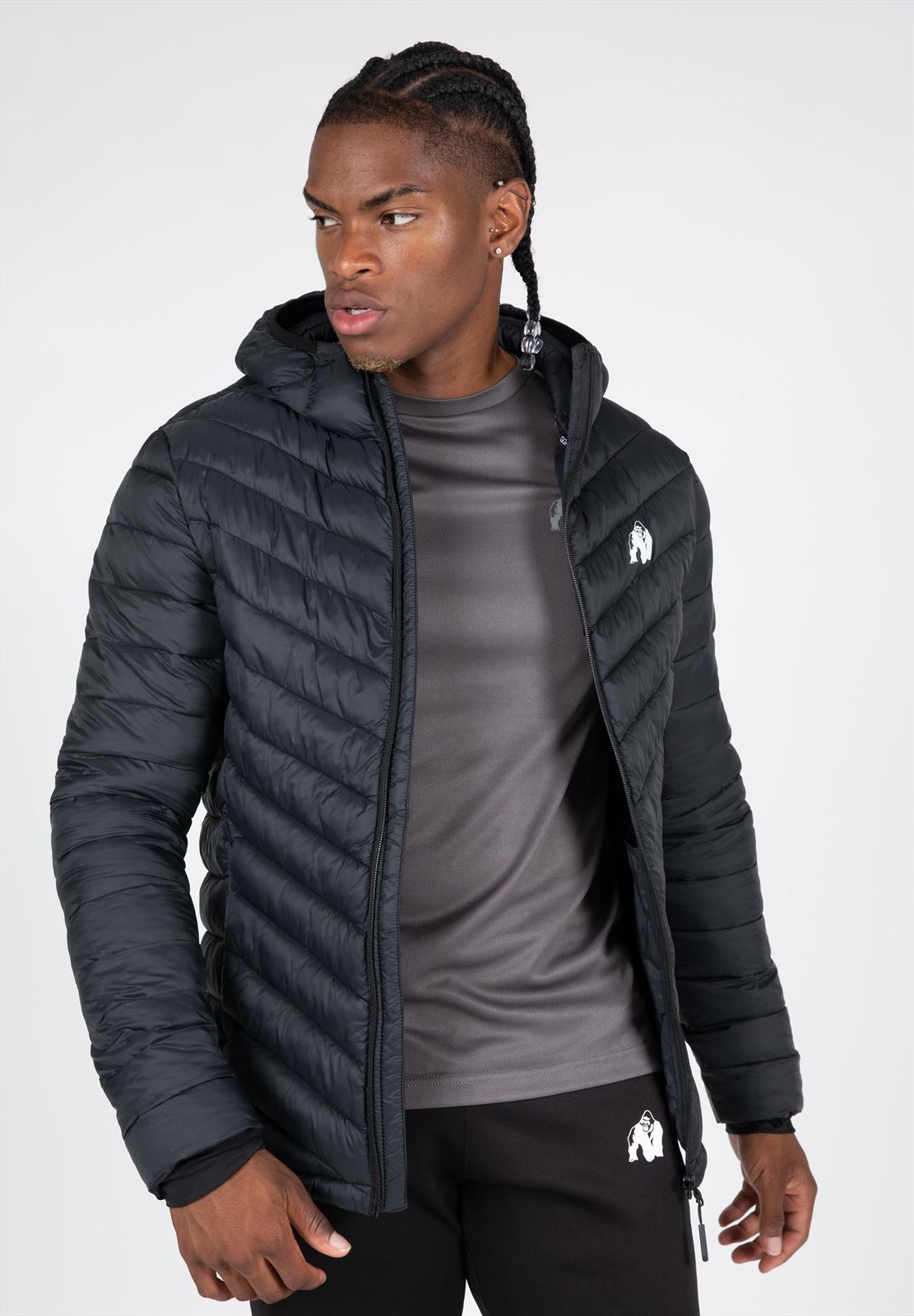 Gorilla Wear Osborn Puffer Jas - Zwart