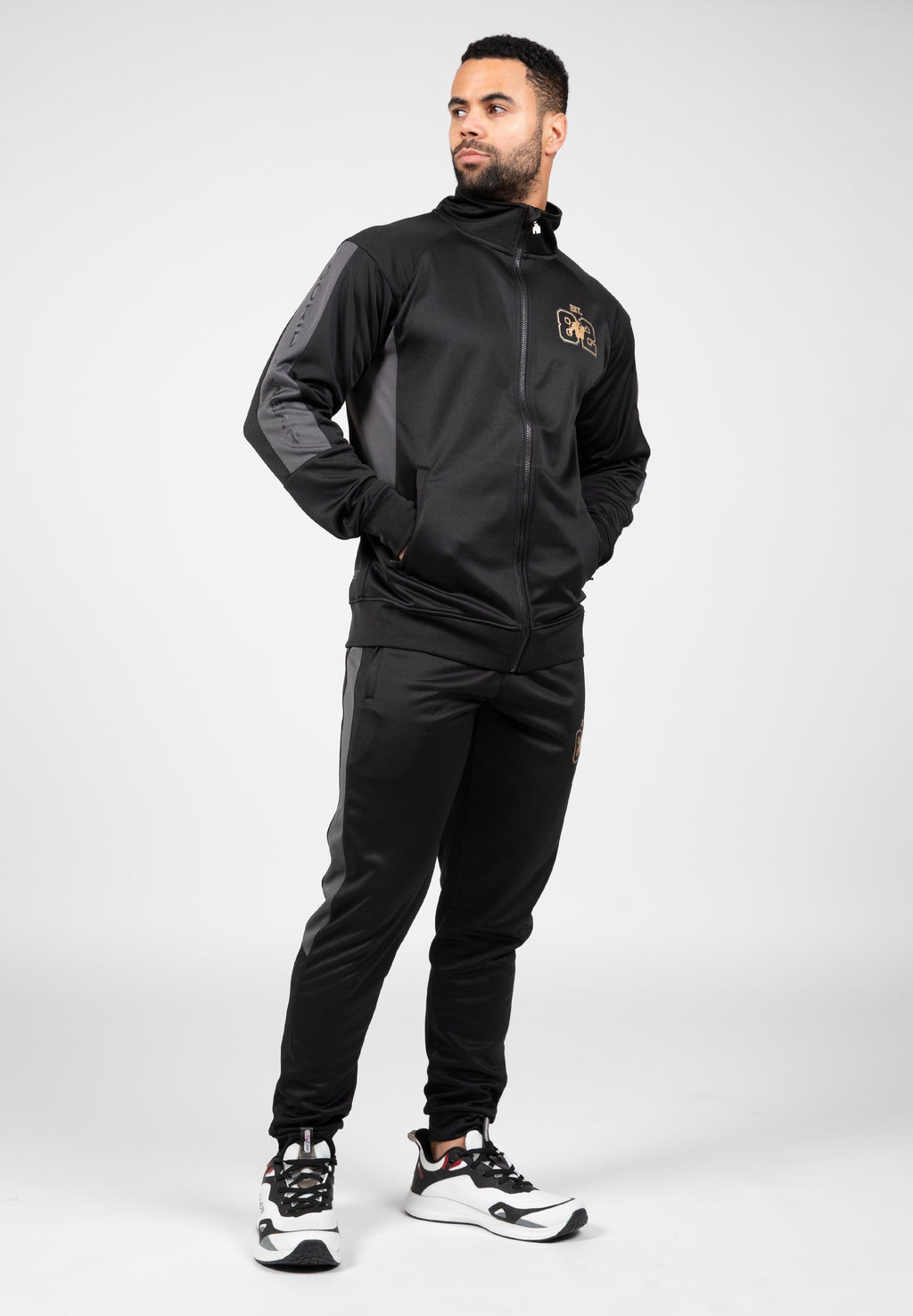Gorilla Wear Devon Trainingsjas - Zwart/Grijs
