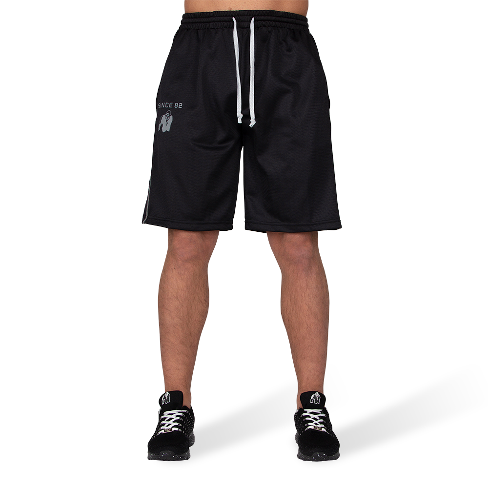 Gorilla Wear Functional Mesh Shorts - Zwart/Wit