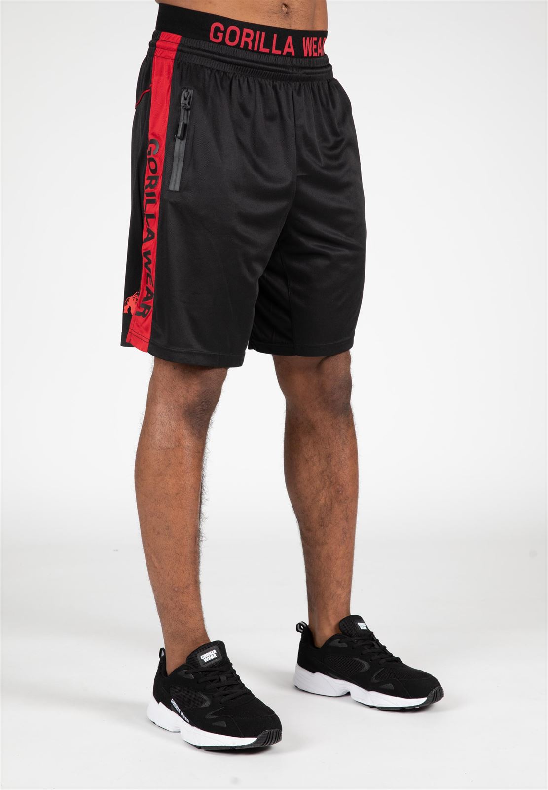 Gorilla Wear Atlanta Shorts - Zwart/Rood