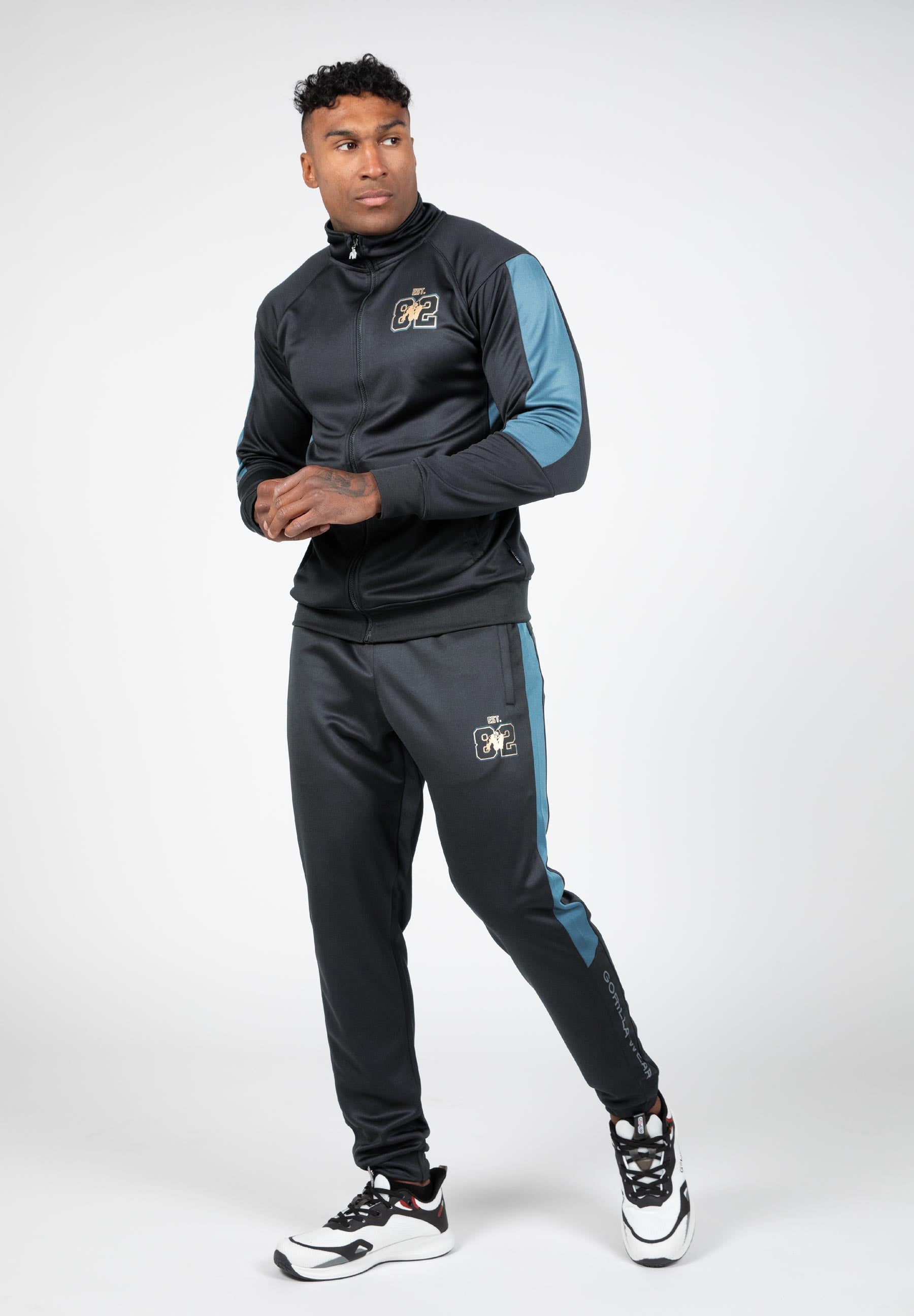 Gorilla Wear Devon Trainingsbroek - Grijs/Blauw