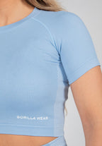 Gorilla Wear Selah Seamless Crop Top - Lichtblauw