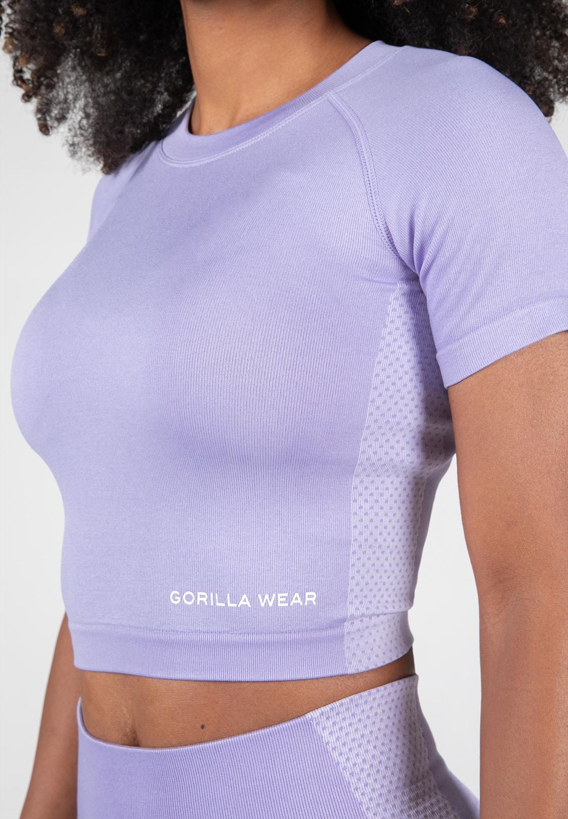 Gorilla Wear Selah Seamless Crop Top - Lila