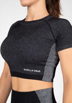 Gorilla Wear Selah Seamless Crop Top - Zwart