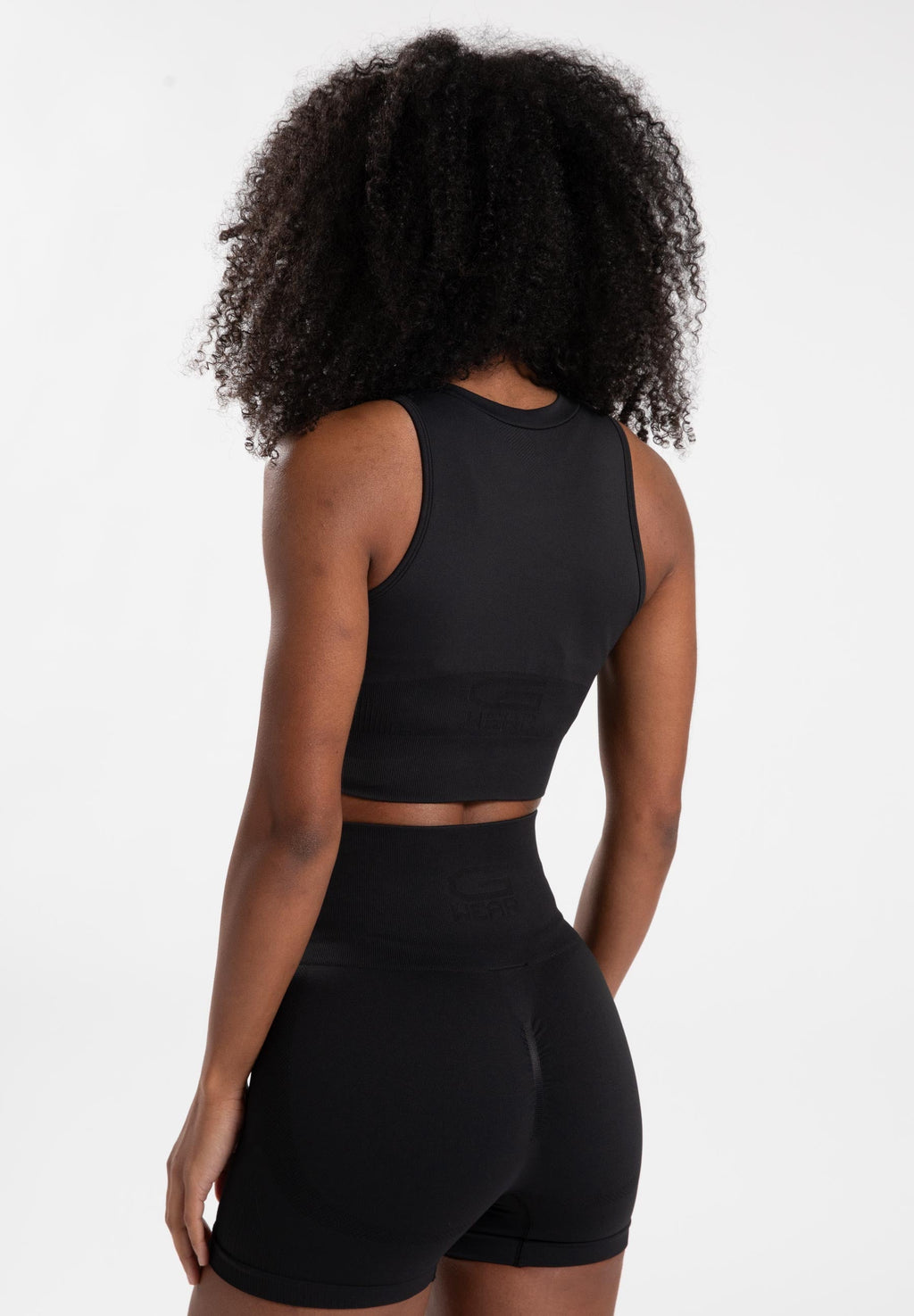 Gorilla Wear Olivia Seamless Crop Top - Zwart