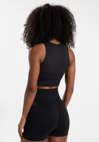 Gorilla Wear Olivia Seamless Crop Top - Zwart