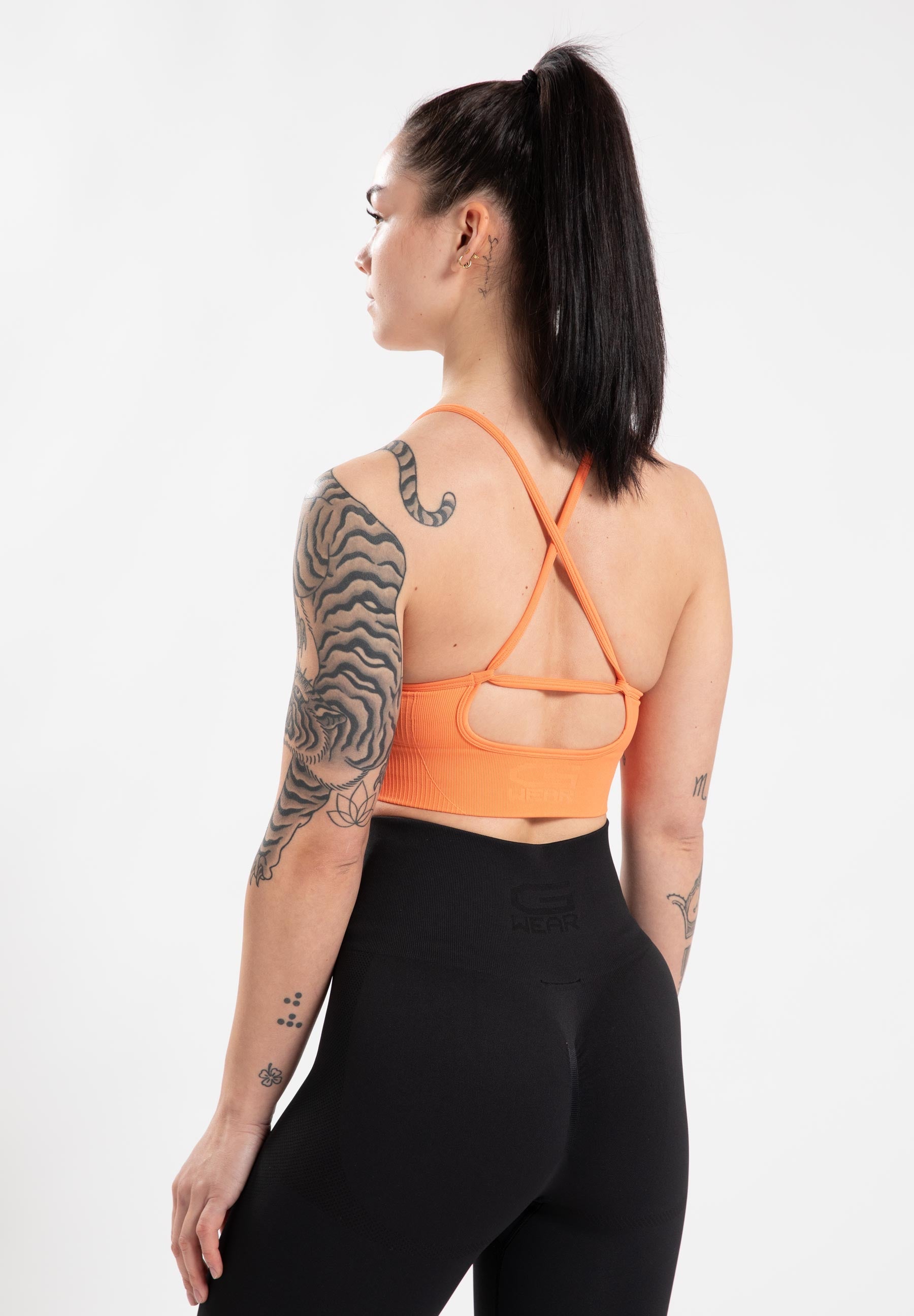 Gorilla Wear Olivia Seamless Sportbeha - Perzik