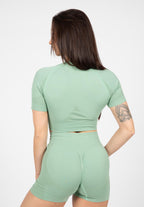 Gorilla Wear Whitney Seamless Crop Top - Groen