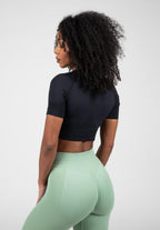 Gorilla Wear Whitney Seamless Crop Top - Zwart