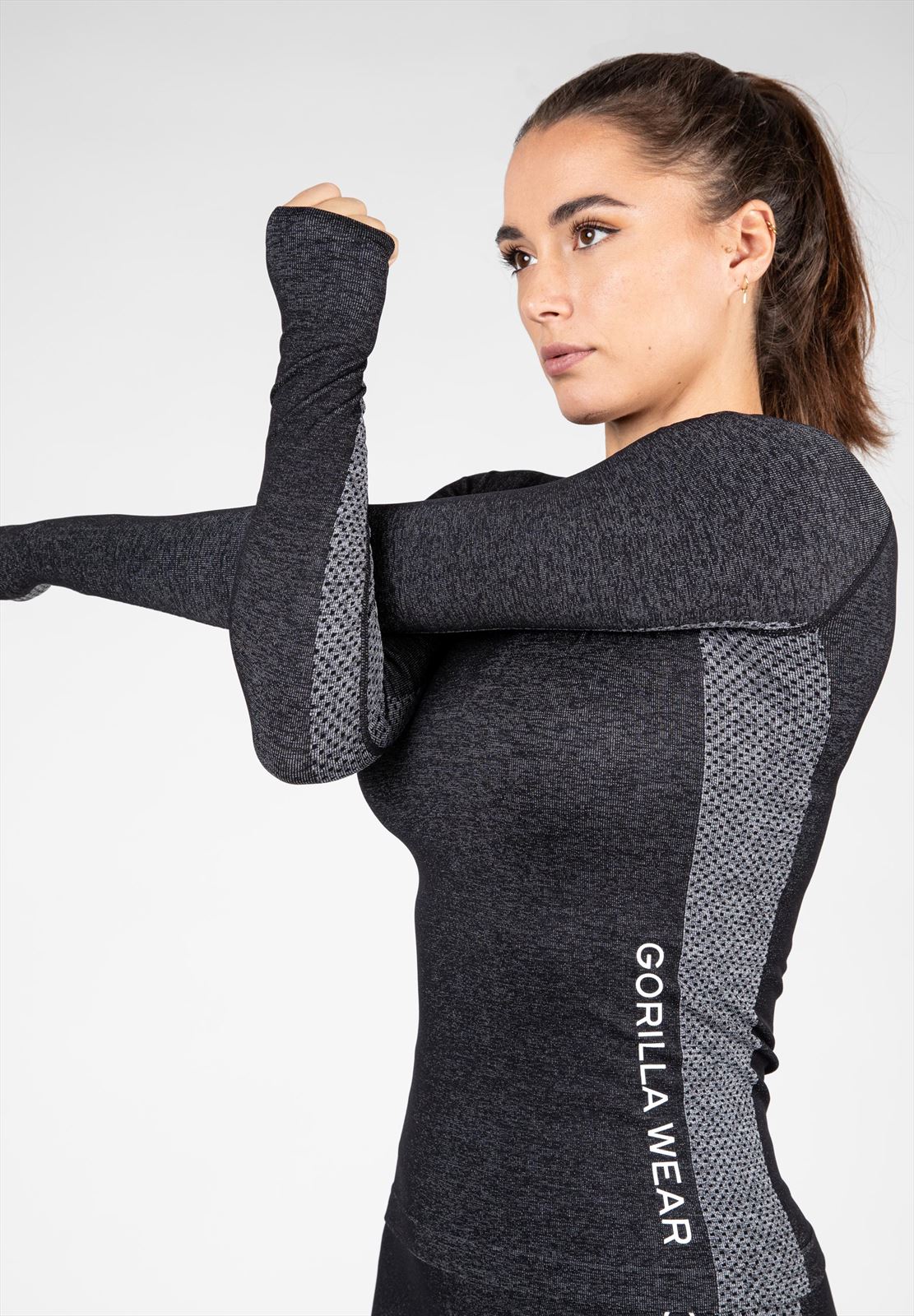 Gorilla Wear Selah Seamless Longsleeve - Zwart