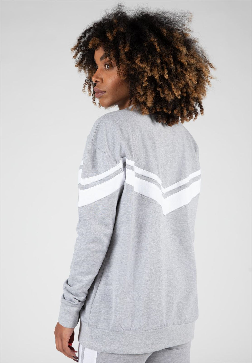 Gorilla Wear Hailey Oversized Sweater - Grijs Gemeleerd