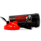 Gorilla Wear Shake Beker XXL - 1000 ml - Zwart/Rood