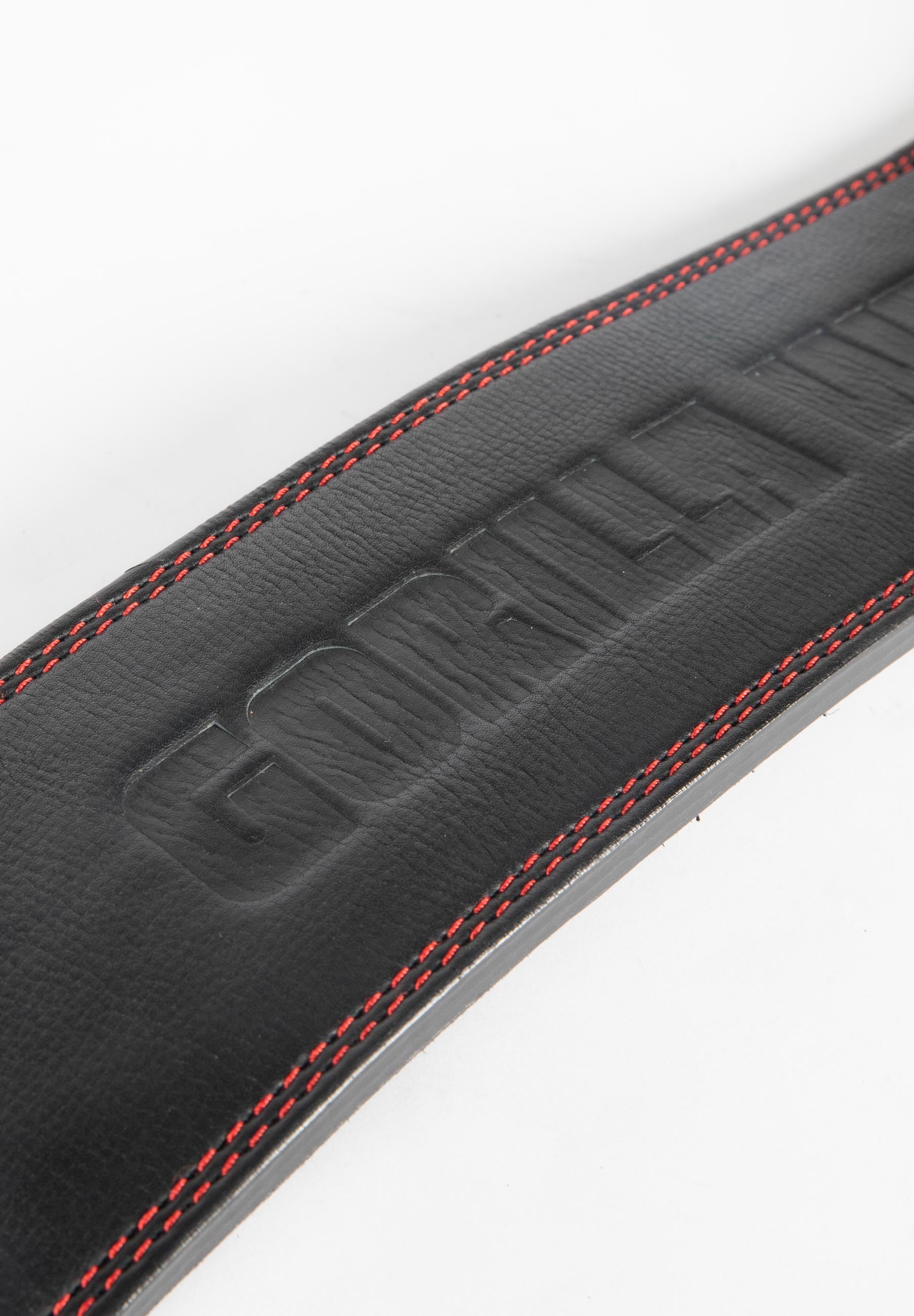 Gorilla Wear Halterriem - 4 Inch Premium Leather Lever Belt - Zwart