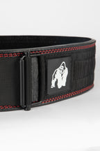 Gorilla Wear Halterriem - 4 Inch Premium Leather Lifting Belt - Zwart