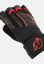 Gorilla Wear Dallas Wrist Wrap Handschoenen 2.0 - Zwart/Rood