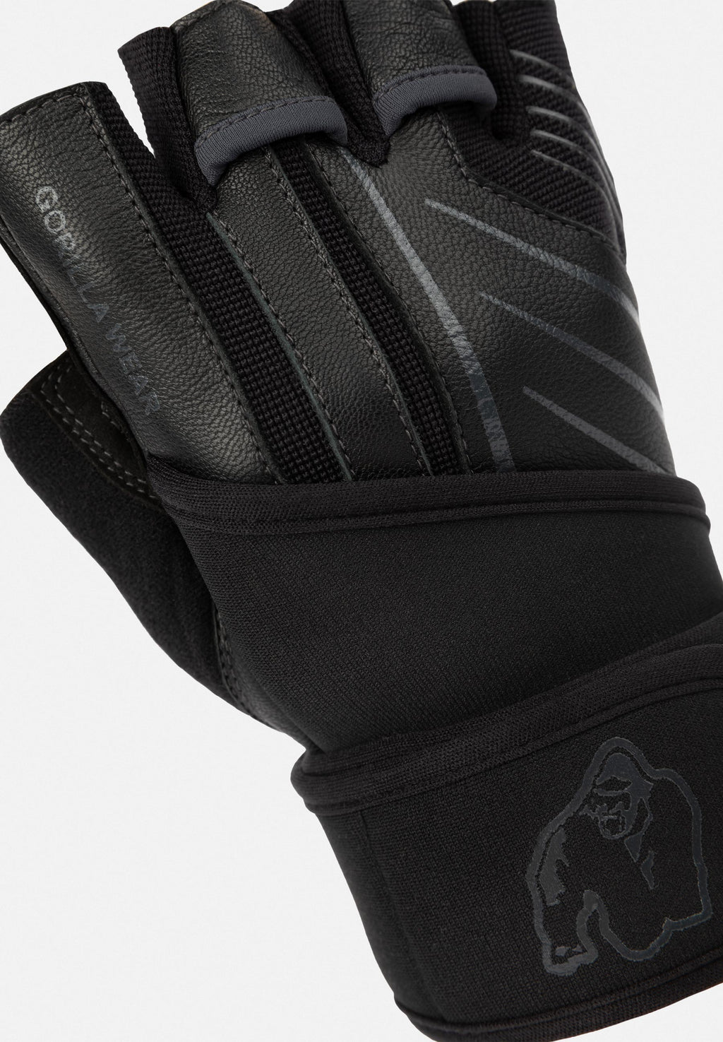 Gorilla Wear Dallas Wrist Wrap Handschoenen 2.0 - Zwart/Grijs