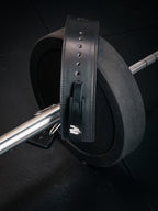 Gorilla Wear Halterriem - 4 Inch Carbon Leren Lever Belt - Zwart