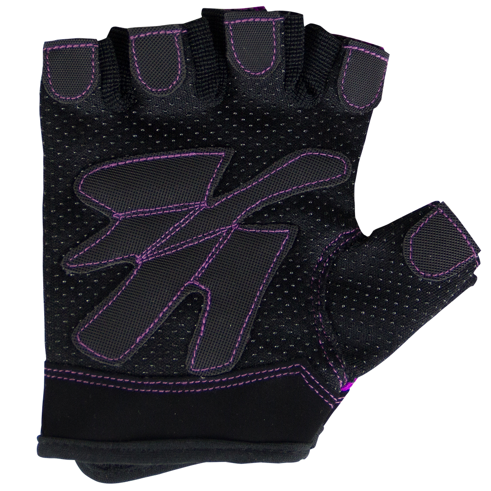 Gorilla Wear Womens Fitness Gloves - Fitness Handschoenen - Zwart/Paars