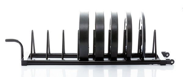 Muscle Power Opbergrek - voor 8 Bumper Plates - Zwart - Schijvenstandaard