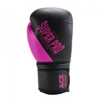 Super Pro Combat Gear Ace (Kick)Bokshandschoenen - Zwart/Roze