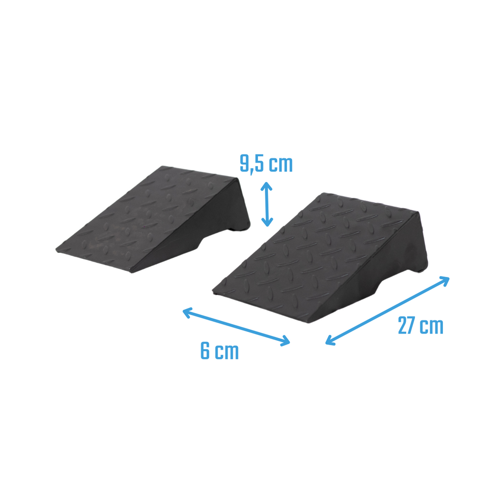 Muscle Power Squat Wedge Block - Set van 2 - Staal