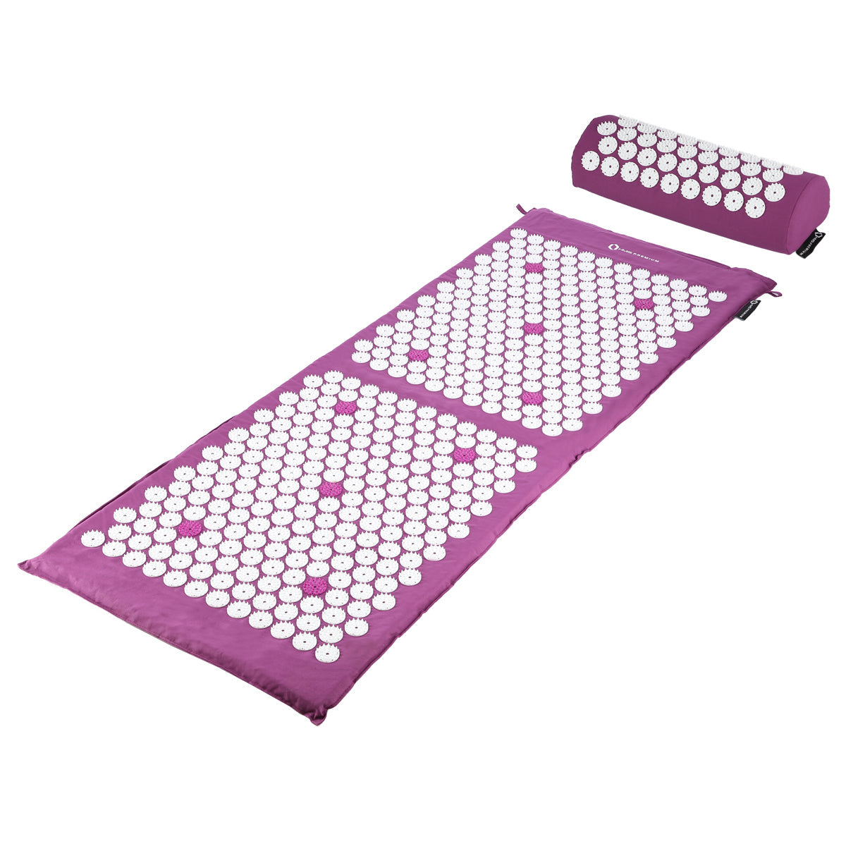 HMS Premium Spijkermat met Spijkerkussen - Paars/Wit
