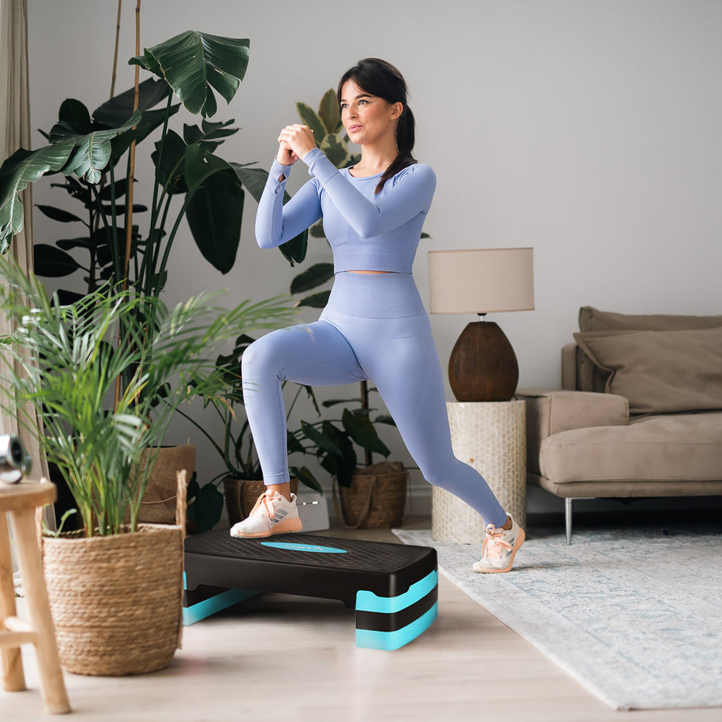 HMS Fitness Aerobic Step - Zwart/Blauw