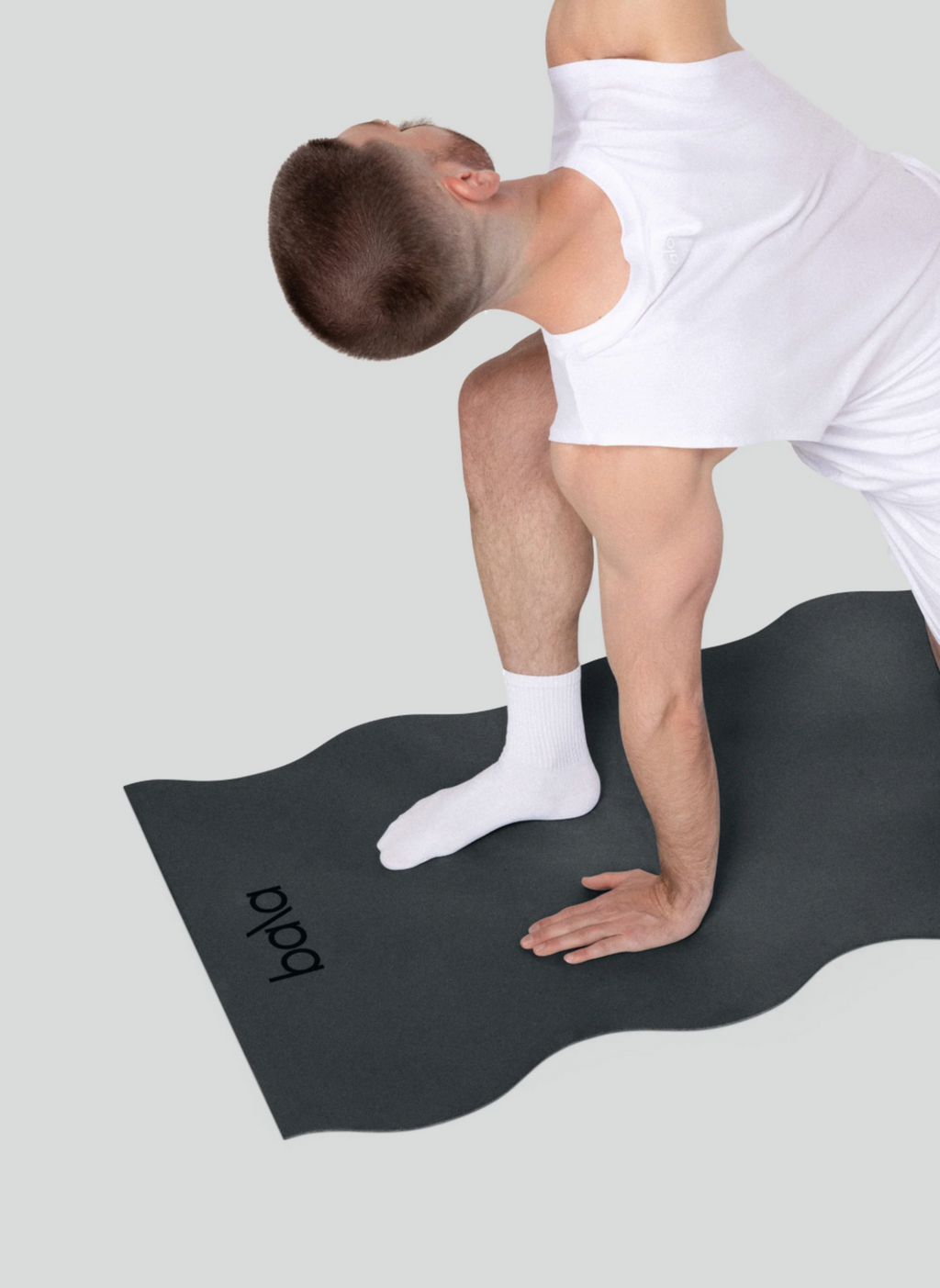 Bala The Wavy Mat - Yogamat - Charcoal/Grijs