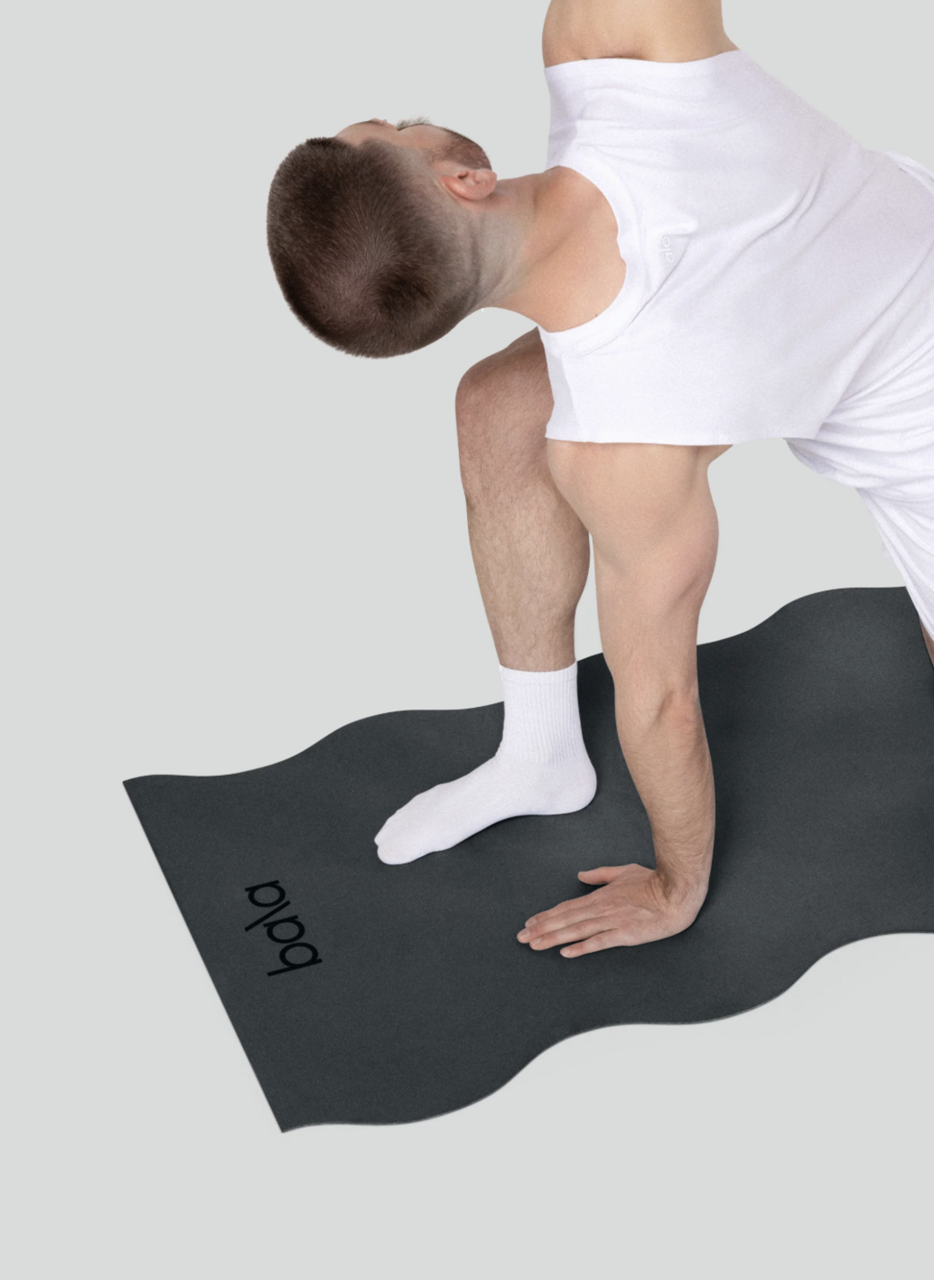 Bala The Wavy Mat - Yogamat - Charcoal/Grijs