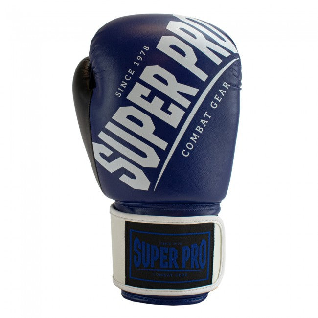 Super Pro Combat Gear Rebel (Kick)Bokshandschoenen - Blauw/Wit