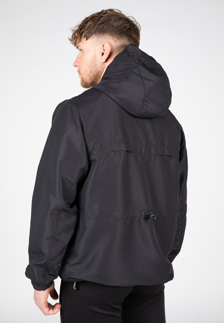 Gorilla Wear Bolton Windbreaker - Unisex Anorak - Zwart