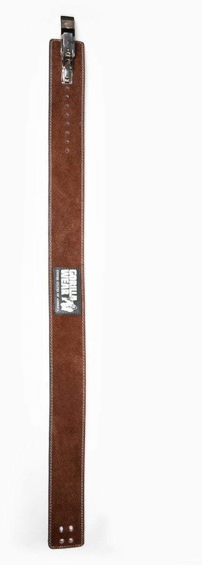 Gorilla Wear Halterriem - 4 Inch Leren Lever Lifting Belt - Bruin