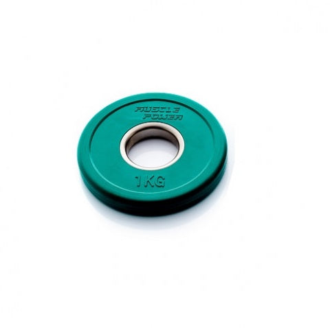Muscle Power Fractional Olympic Bumper Plate - Halterschijf - 50 mm - 1 kg