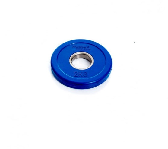 Muscle Power Fractional Olympic Bumper Plate - Halterschijf - 50 mm - 2 kg