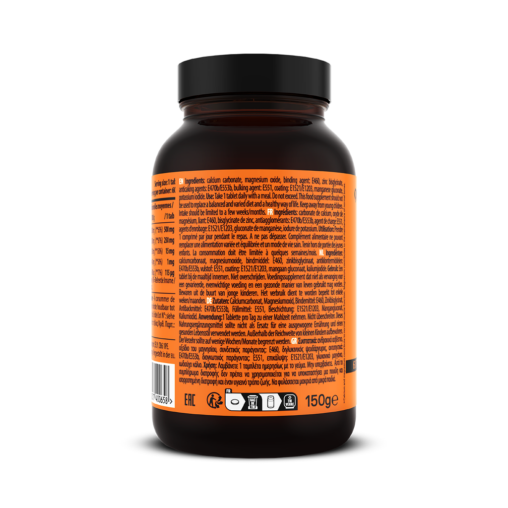 QNT Calcium, Magnesium en Zinc - 60 Tabletten
